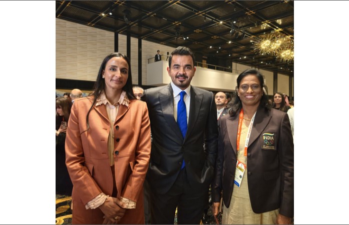 Asian Games Welcome Reception: PT Usha Meets OCA Chief Sheikh Joaan