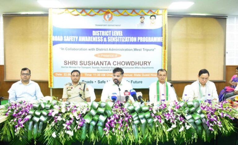 Tripura Minister Urges Mass Road Safety Awareness to Prevent Accidents